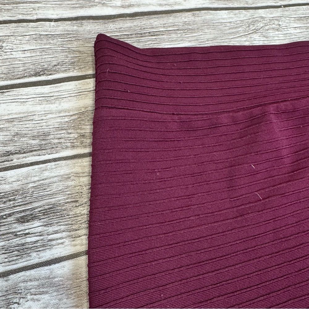 Sparkle & Fade Women's Plum Midi Pencil Skirt Stretch High Waist Medium M - Picture 3 of 8